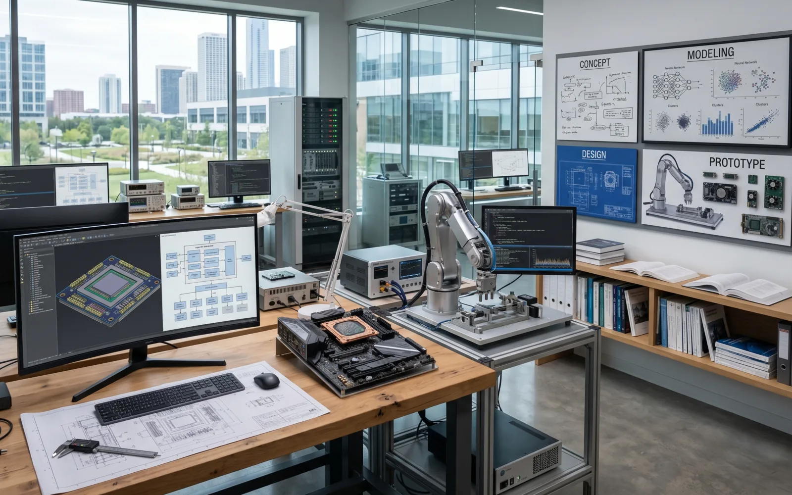AI research and innovation lab with GPU infrastructure and experiment analytics