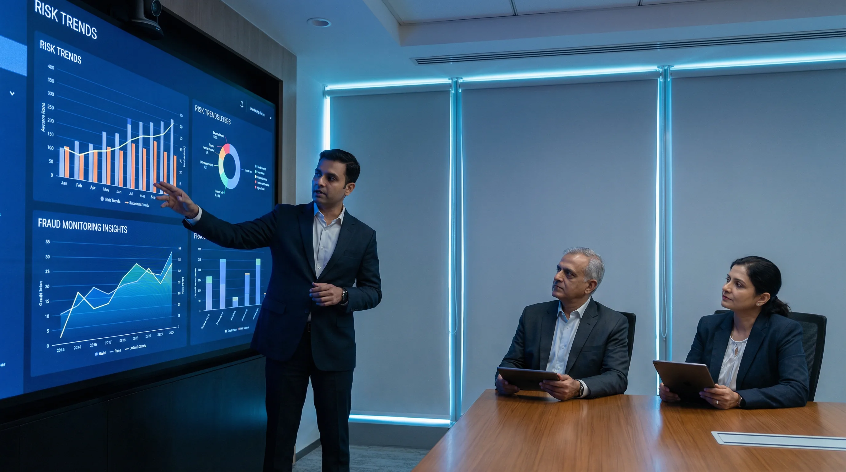 Indian financial AI risk intelligence boardroom